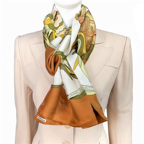 tahiti hermes scarf|Tahiti Hermes Reversible Opera Silk Scarf or Shawl RARE.